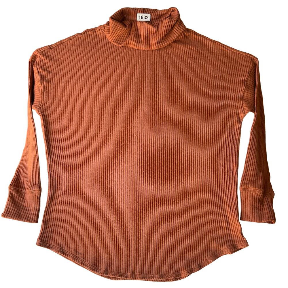 American Eagle Women’s Long sleeve Turtleneck Sweater size M, Solid Brown